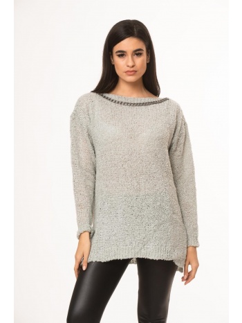 μπλουζα μπουκλε με αλυσιδα γκρι γκρι σε προσφορά