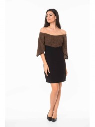 φορεμα διχρωμο με ...