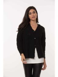 ζακετα πλεκτη μαύρο