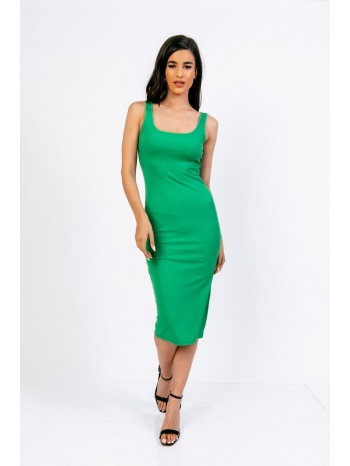 φορεμα ριπ με ανοιγμα πράσινο σε προσφορά