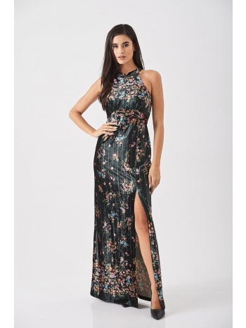 φορεμα μακρυ βελουδο mαύρο σε προσφορά