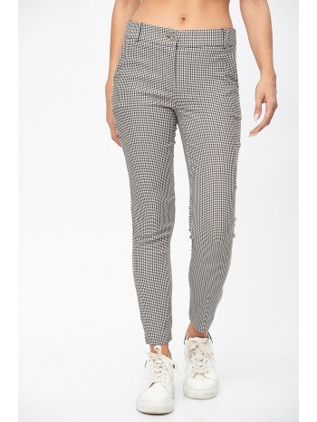 παντελονι υφασματινο καρο γκρι σε προσφορά