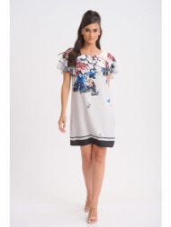 φορεμα με μανικι εμπριμε ...