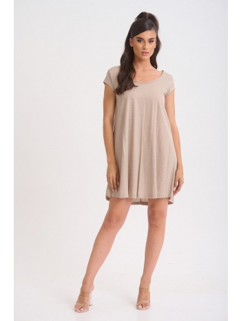 φορεμα κοντο με μανικι εκρού σε προσφορά