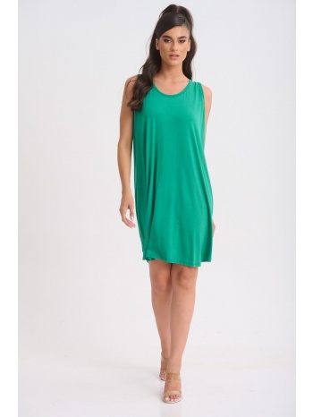 φορεμα αμανικο με χιαστη πλατη πράσινο σε προσφορά