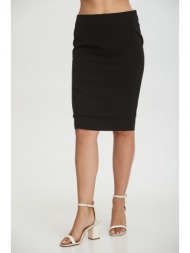 φουστα με φερμουαρ μαύρο