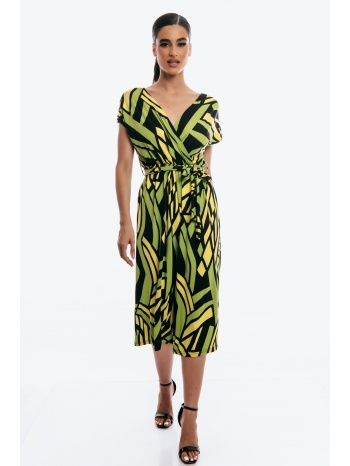 φορμα ολοσωμη αμανικη καπρι με ζωνη εμπριμε πράσινο σε προσφορά