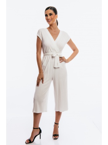 φορμα ολοσωμη αμανικη καπρι με ζωνη άσπρο σε προσφορά