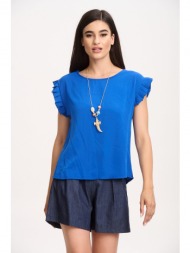 μπλουζα με κρεμαστο μπλε ...