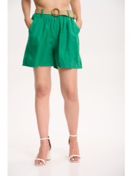 σορτς με ζωνη πράσινο