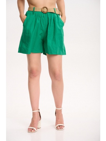 σορτς με ζωνη πράσινο σε προσφορά
