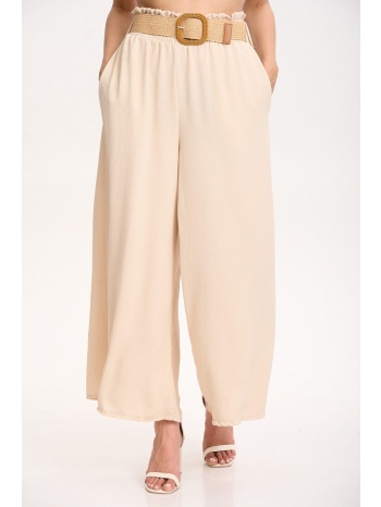 παντελονι με ζωνη μπεζ σε προσφορά