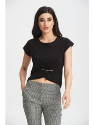 μπλουζα με παραμανα μαυρο μαύρο