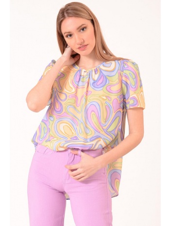 μπλουζα κοντομανικη εμπριμε κιτρινο κίτρινο σε προσφορά