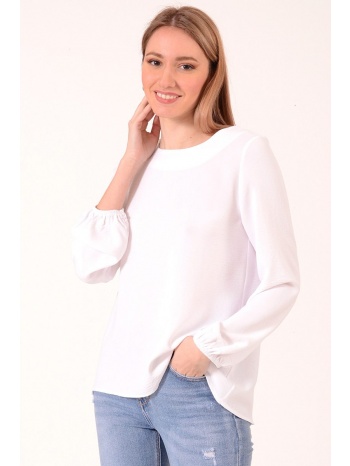 μπλουζα με δαντελα στην πλατη άσπρο σε προσφορά