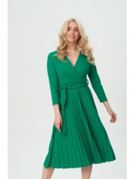 φορεμα με πιετες πρασινο πράσινο