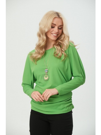 μπλουζα πλεκτη με κολιε πρασινο πράσινο σε προσφορά