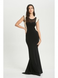 φορεμα μαξι αμανικο μαύρο