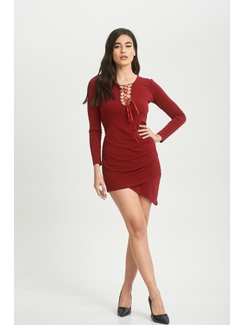 φορεμα ασυμμετρο κόκκινο σε προσφορά