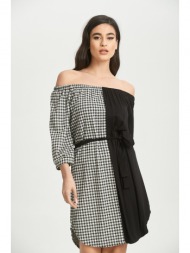 φορεμα διχρωμο με εξω ...