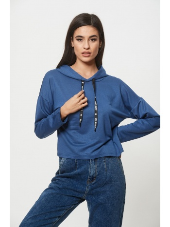 μπλουζα φουτερ με κουκουλα μπλέ σε προσφορά
