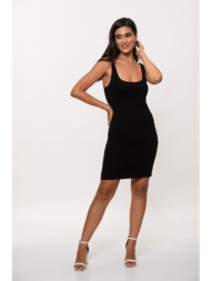 φορεμα με σουρες μαύρο