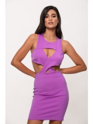 φορεμα χιαστη λιλά