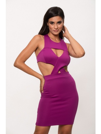 φορεμα χιαστη μόβ σε προσφορά