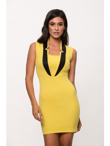 φορεμα κοντο αμανικο κίτρινο σε προσφορά