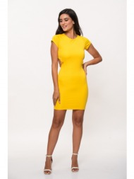 φορεμα κοντο με ανοιχτη πλατη κίτρινο