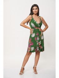 φορεμα εμπριμε κοντο πράσινο