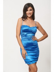 φορεμα με τιραντα μπλέ