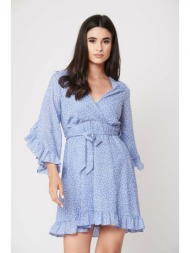 φορεμα κρουαζε με βολαν ...