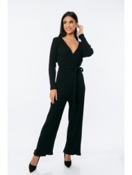 φορμα ολοσωμη πλεκτη ριπ κρουαζε μαύρο