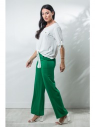 παντελονα ψηλομεση καμπανα ελαστικη πράσινο