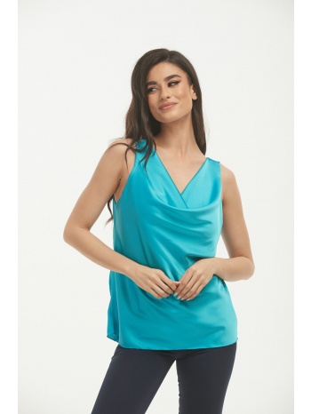 μπλουζα σατεν γαλάζιο σε προσφορά