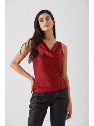 μπλουζα σατεν μπορντό