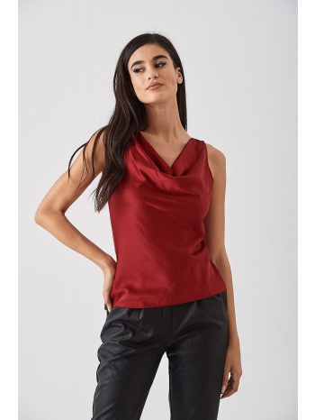 μπλουζα σατεν μπορντό σε προσφορά