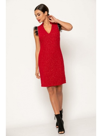 φορεμα lurex αμανικο κόκκινο σε προσφορά