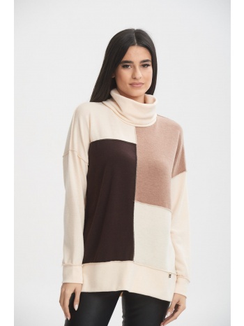 μπλουζα τριχρωμη ζιβαγκο μπεζ σε προσφορά