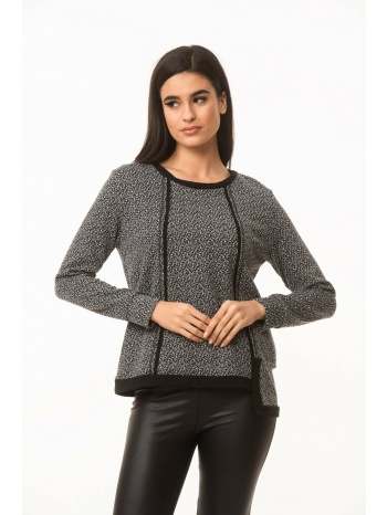μπλουζα ζακαρ μακρυ μανικι γκρι σε προσφορά