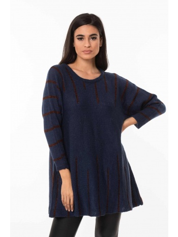 μπλουζα νυχτεριδα με ριγα μπλε μπλε σε προσφορά