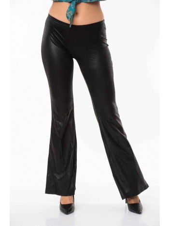 παντελονι καμπανα δερματινη μπορντό σε προσφορά