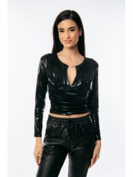 μπλουζα με ανοιγμα στο στηθος μαύρο