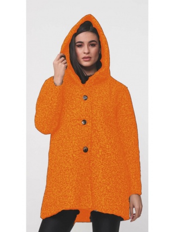 παλτοζακετα μπουκλε πορτοκαλί σε προσφορά