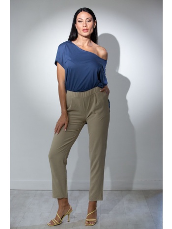 παντελονι με πιετες και τσεπες μπεζ σε προσφορά