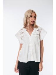 πουκαμισο με δαντελα άσπρο