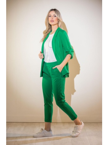 σετ κοστουμι σακακι και παντελονι πράσινο