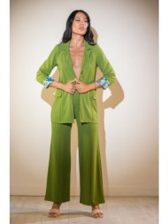 σακακι με επενδυση στο μανικι lime