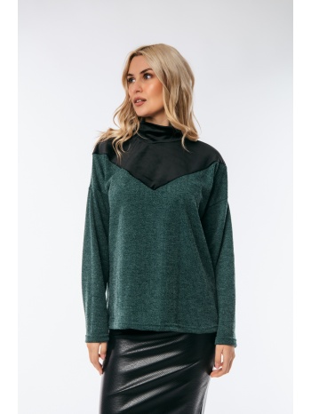 μπλουζα ζιβαγκο με διαφανεια πράσινο σε προσφορά